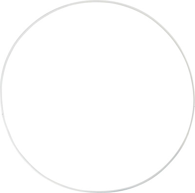 Metalring - Ø 30 CM - Tykkelse 3 MM - Hvid - 5 Stk