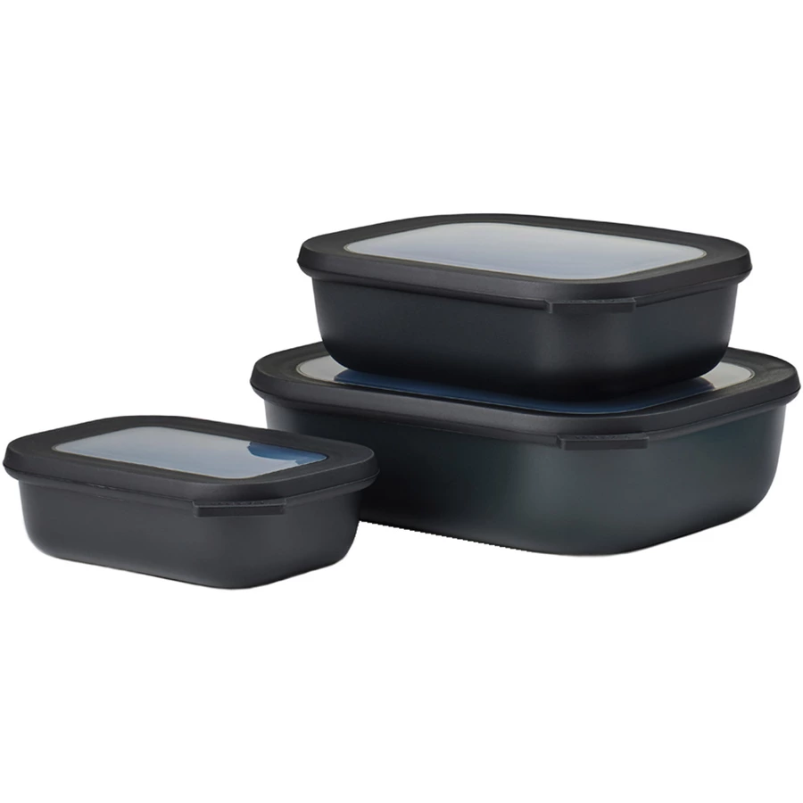 Mepal Multischüssel Cirqula 0,5l 1l 2l 3er Set schwarz
