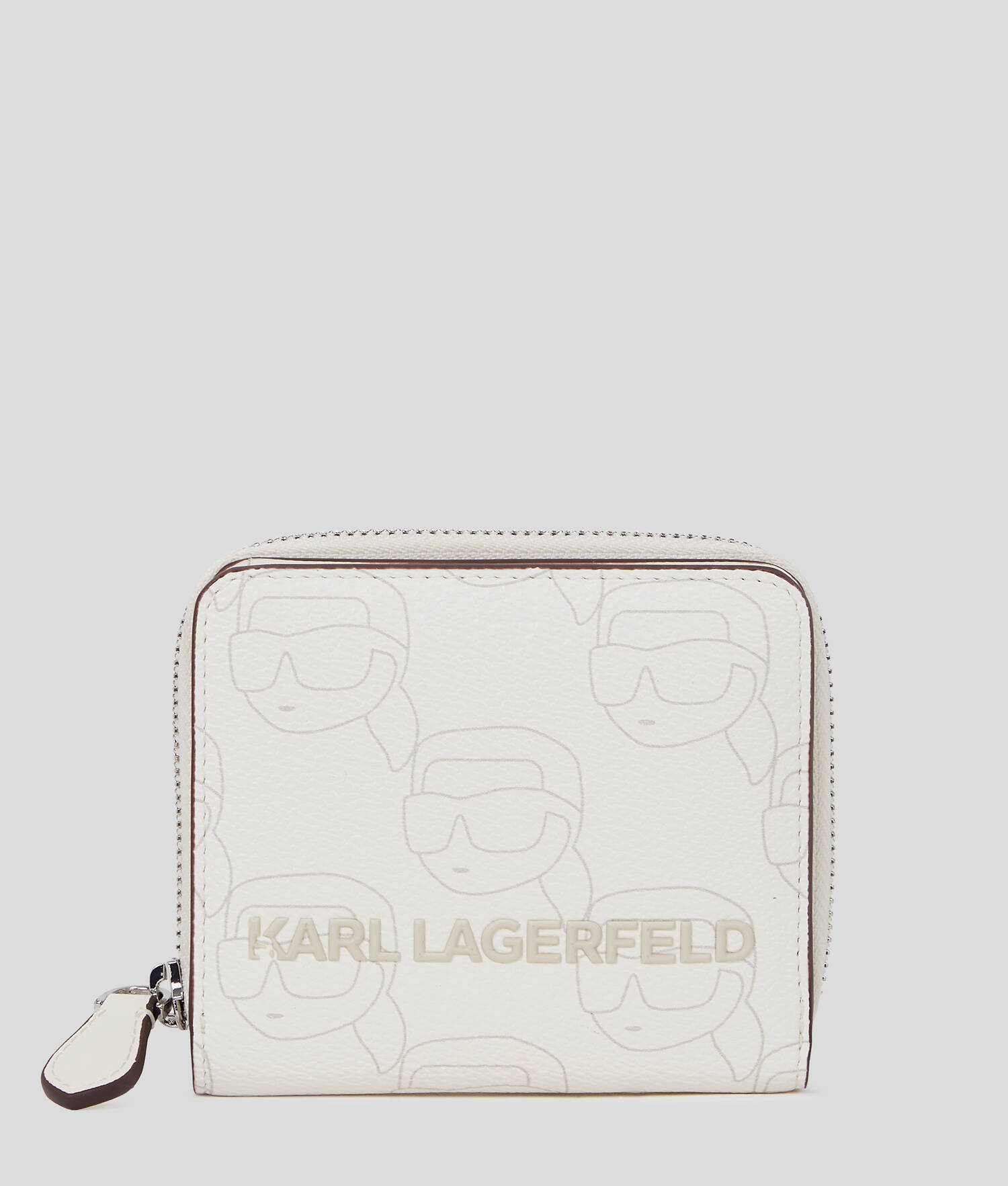 PORTEFEUILLE IKON MONOGRAM MOYEN - Blanc cassé NFT imprimé sur toute la surface