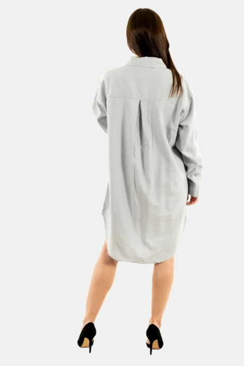 robe only ludo linen bleu