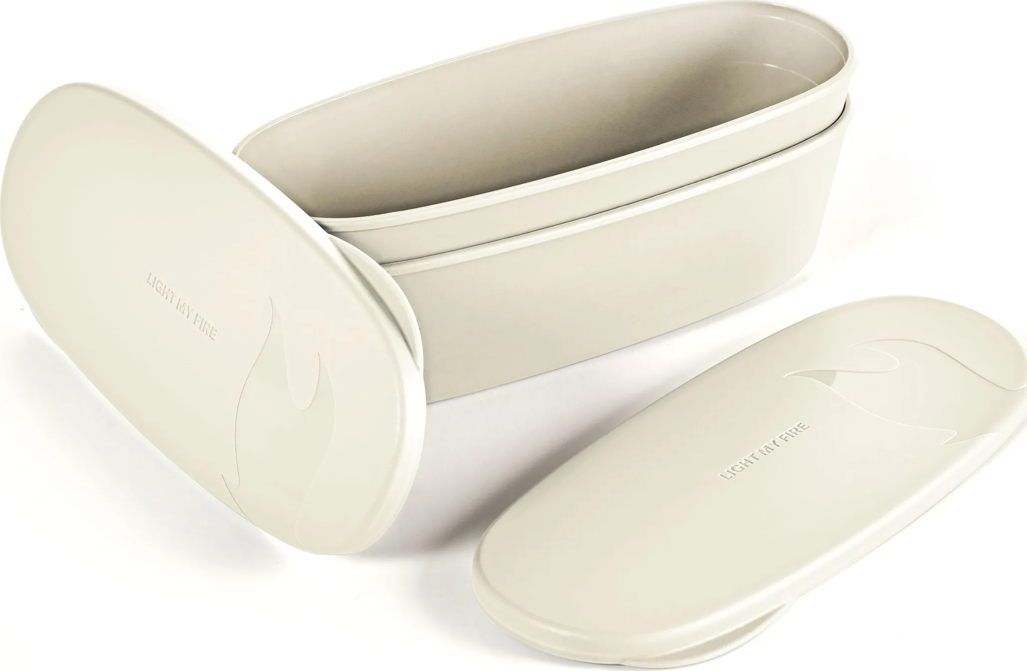 Light My Fire Snapbox Oval 2-Pack Cream