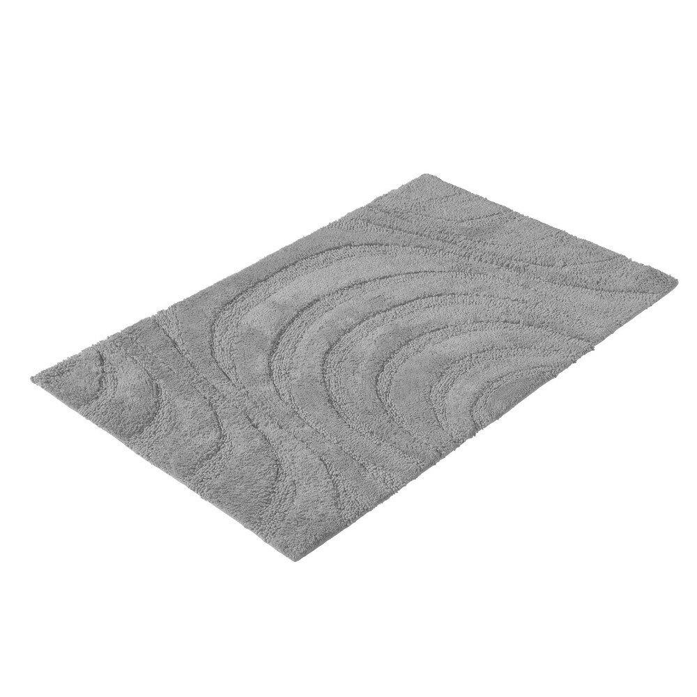 PANA® Badematte mit Wellenmuster • Duschvorleger • 100% Baumwolle Badteppich • Ökotex zertifiziert • waschbar • saugstark • Größe: 60x100cm • 6 verschiedene Farben