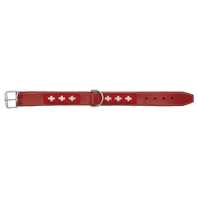 Colly Hundehalsband Schweizerkreuz rot