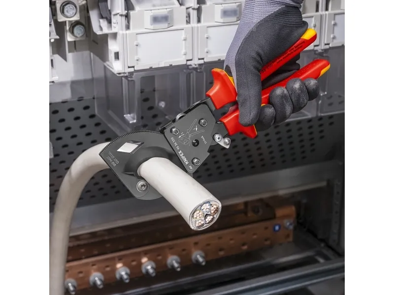 KNIPEX - Kabelskærer - lakeret sort