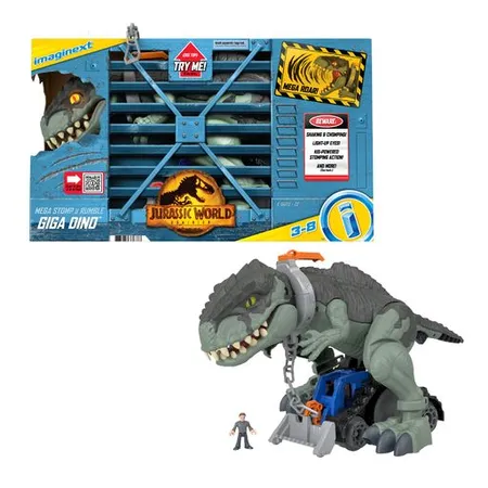 Imaginext Jurassic World Stampf- und Beiß-Action Riesen-Dino Spielzeug