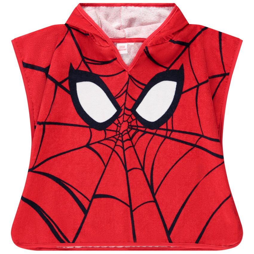 Cape de bain en éponge Spider-Man Marvel pour garçon - Rouge