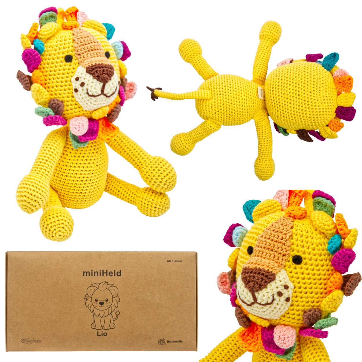 Handgestrickter Löwe 
