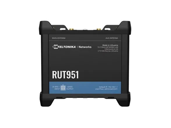 Teltonika RUT951 - Trådløs router - WWAN 3-port switch 2,4 GHz - 3G, 4G - DIN monterbar på skinne, overflademonterbar