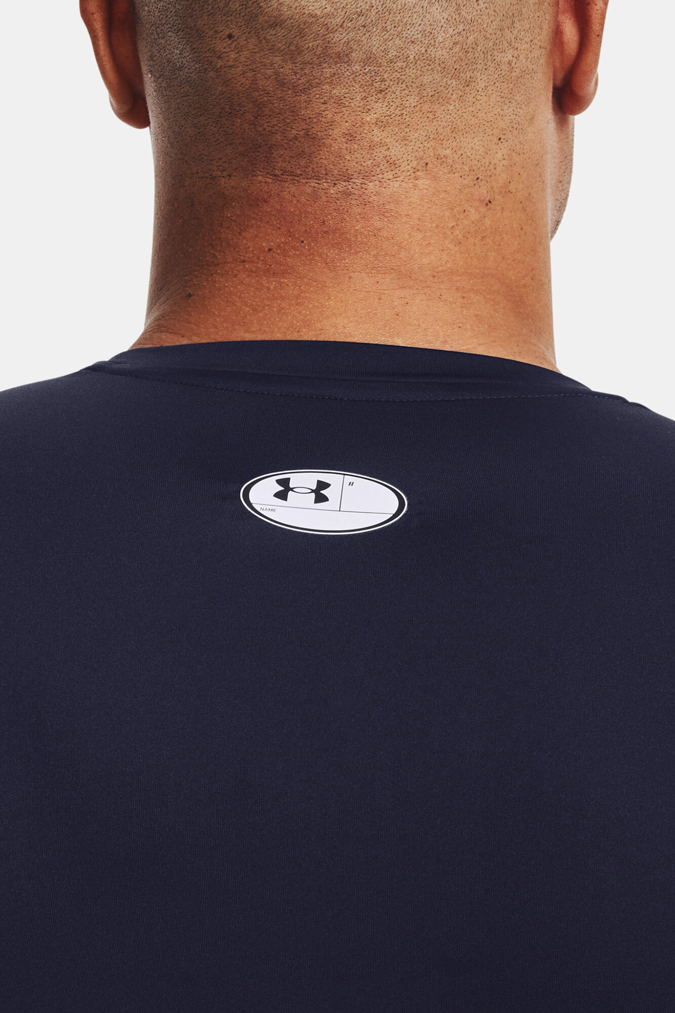 Camiseta de manga comprida HeatGear - azul marinho