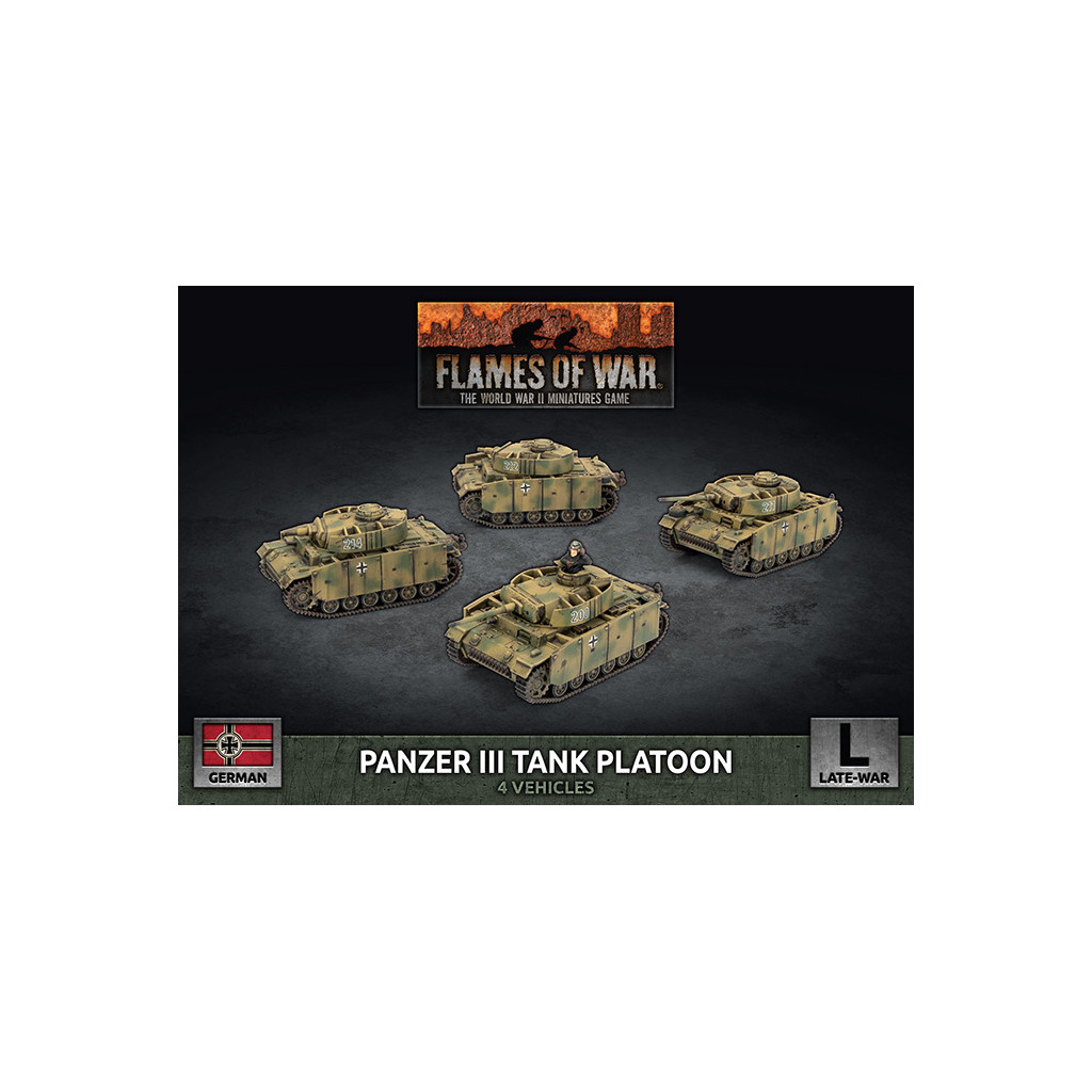 Flames of War - Panzer III Tank Platoon