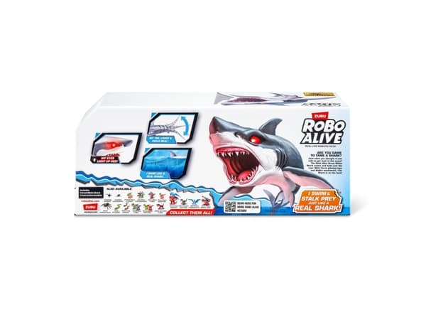 Robo Alive Great White Shark, 5 år, Flerfarget