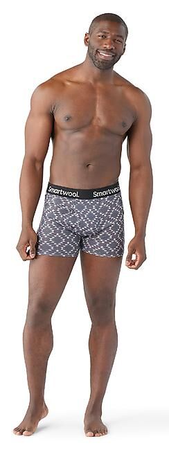 SMARTWOOL - CALECON MEN S MERINO PRINT BOXER BRIEF BOXED