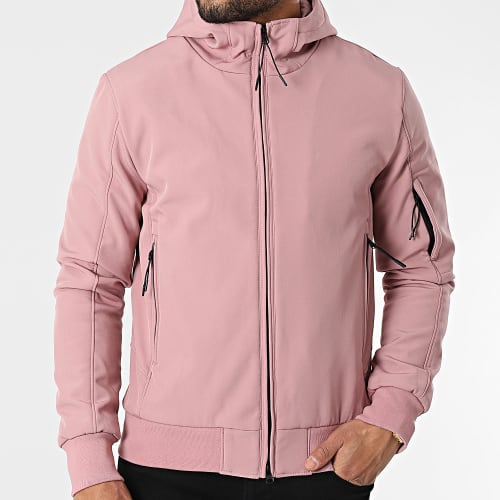 Veste Zippée A Capuche Rose