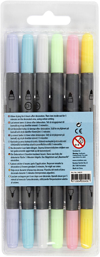 Creativ Company Tekstiltusch, streg 2,3 3,6 mm.