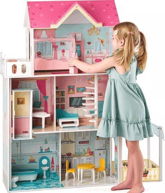 Woody - Poppenhuis Malibu - Met Lift - Modern Design