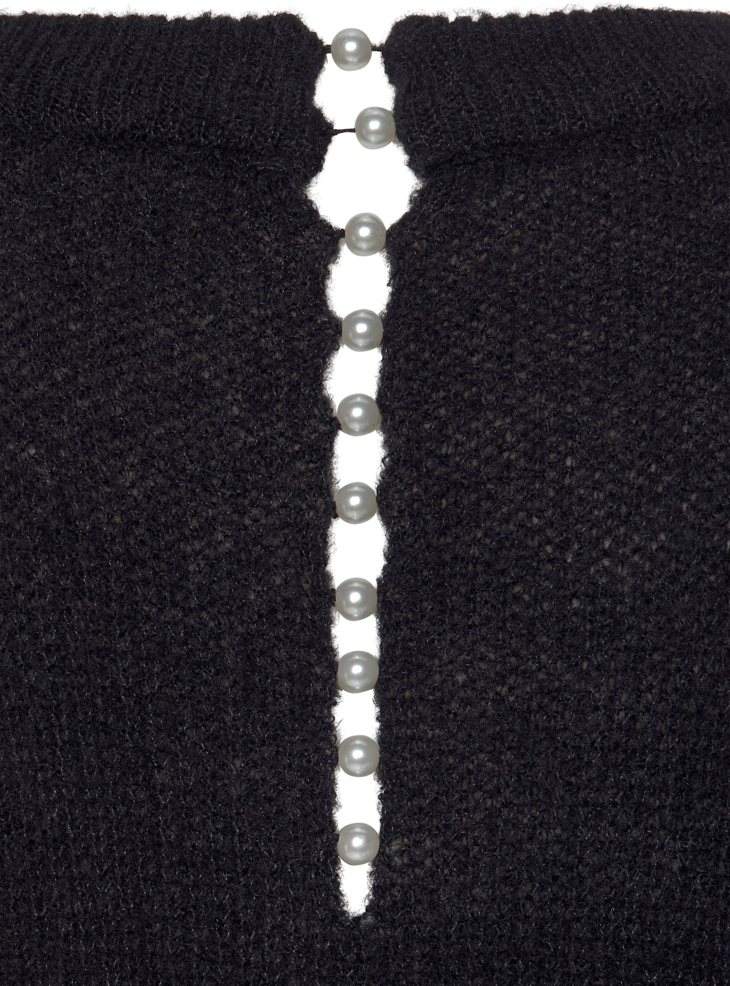 LASCANA V-Ausschnitt-Pullover in schwarz