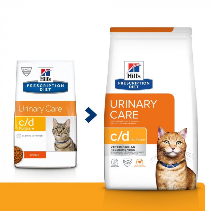 HILL'S Prescription Diet c/d Urinary Care Mutlicare au Poulet - Croquettes pour chat