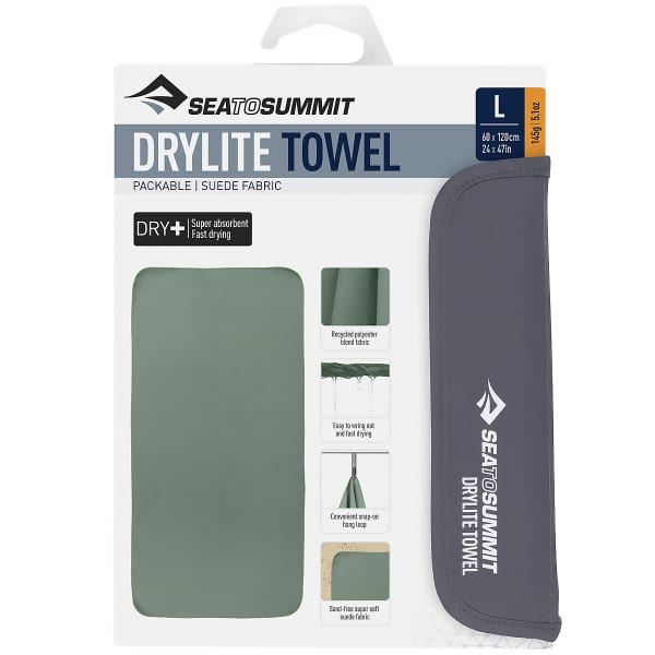 Serviette de voyage SEA TO SUMMIT DRYLITE TOWEL L SAGE