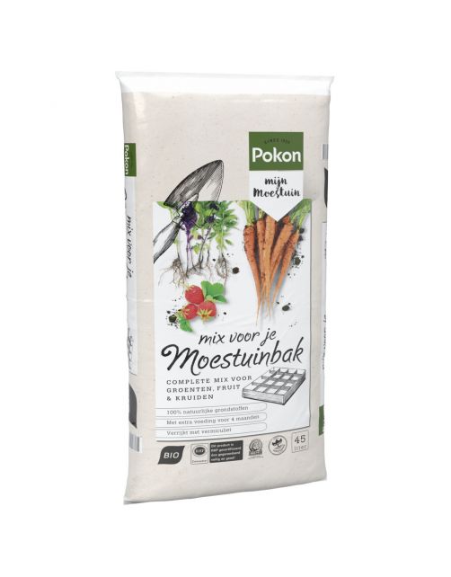 Pokon Moestuinbakkenmix - Potgrond Turf - 45 l