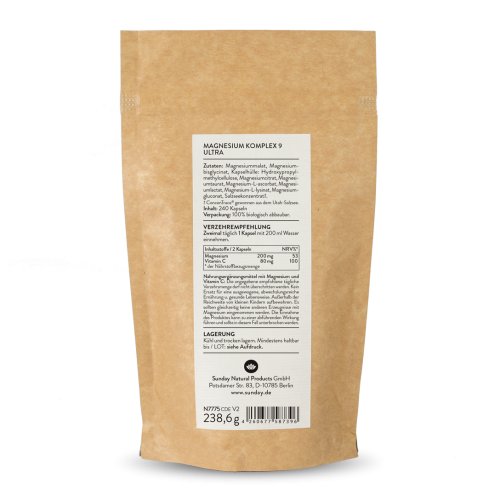 Sunday Natural Products  Magnesium Komplex 9 ULTRA100mg