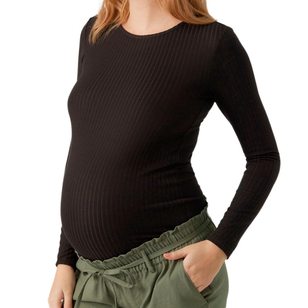 Mamalicious T-Shirt Manches Longues de Grossesse Noir Femme Mamalicious 20018687