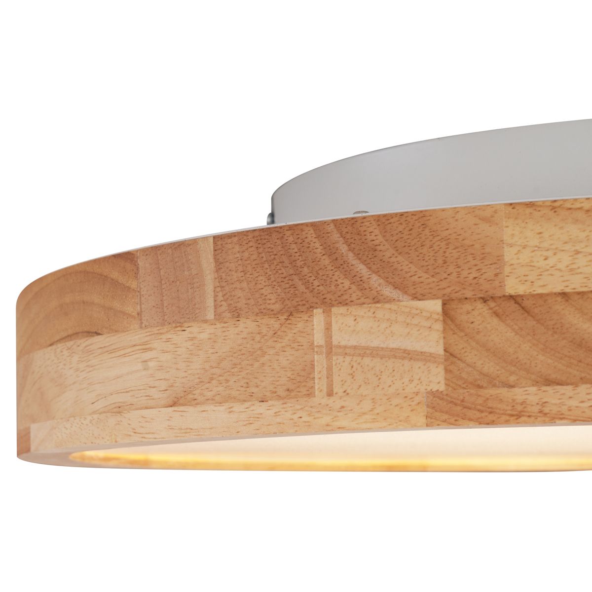Scandinavische plafondlamp hout 50cm incl. LED dimbaar - Pecker