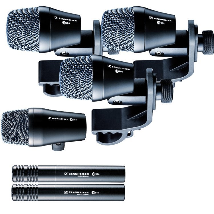 Sennheiser 3xE904 - 2xE914 - 1xE902 microfoonpakket
