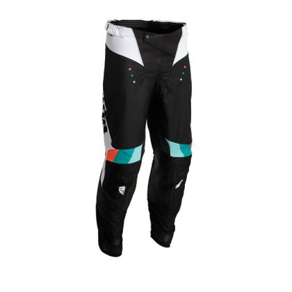 Pantalon cross Thor PULSE REACT WHITE BLACK 2022 - Blanc / Noir