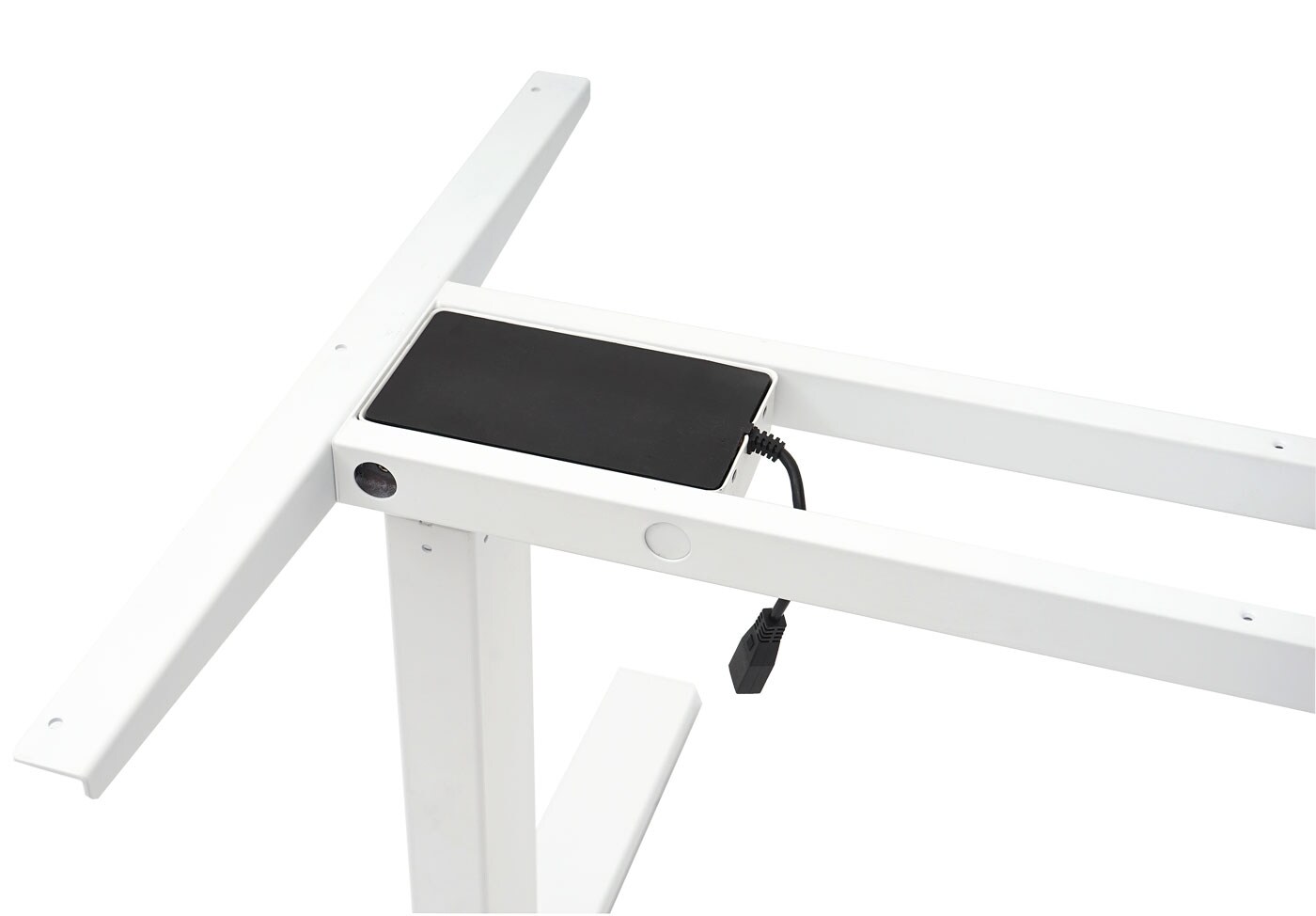 Gestell MCW-D40, variables Tischgestell für Schreibtisch, elektrisch höhenverstellbar Memory 29kg ~ weiß