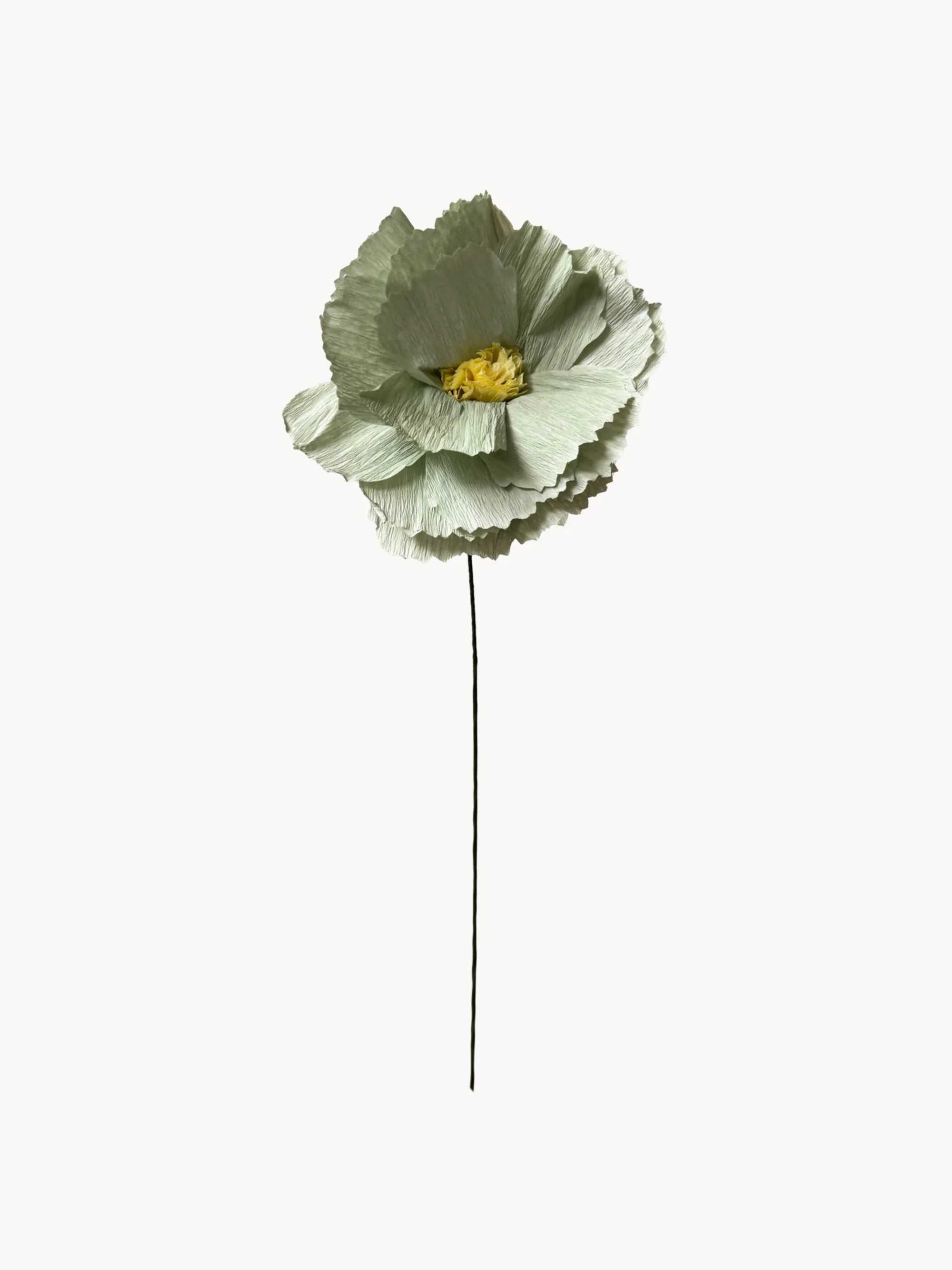 Handgemaakte kunstbloem Pioenroos