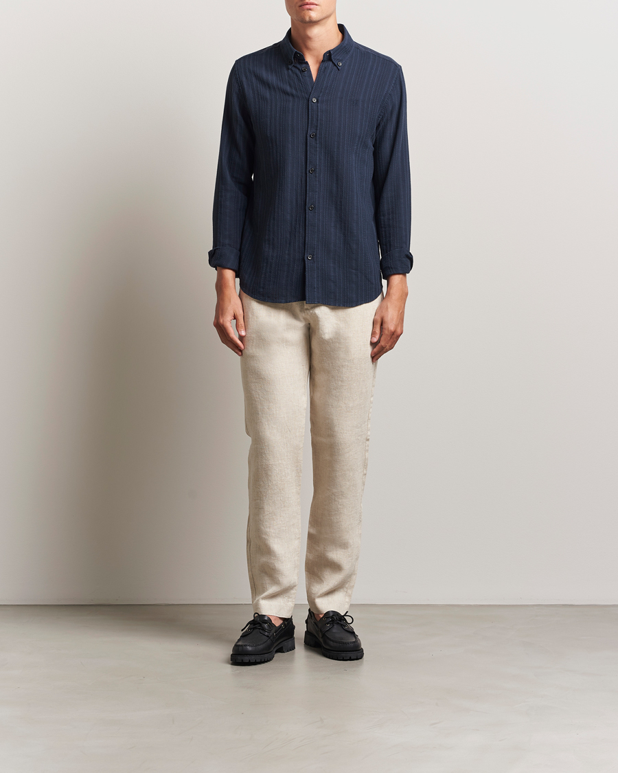 NN07 Theo Linen Trousers Oat