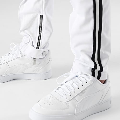Pantalon Jogging A Bandes LL677 Blanc