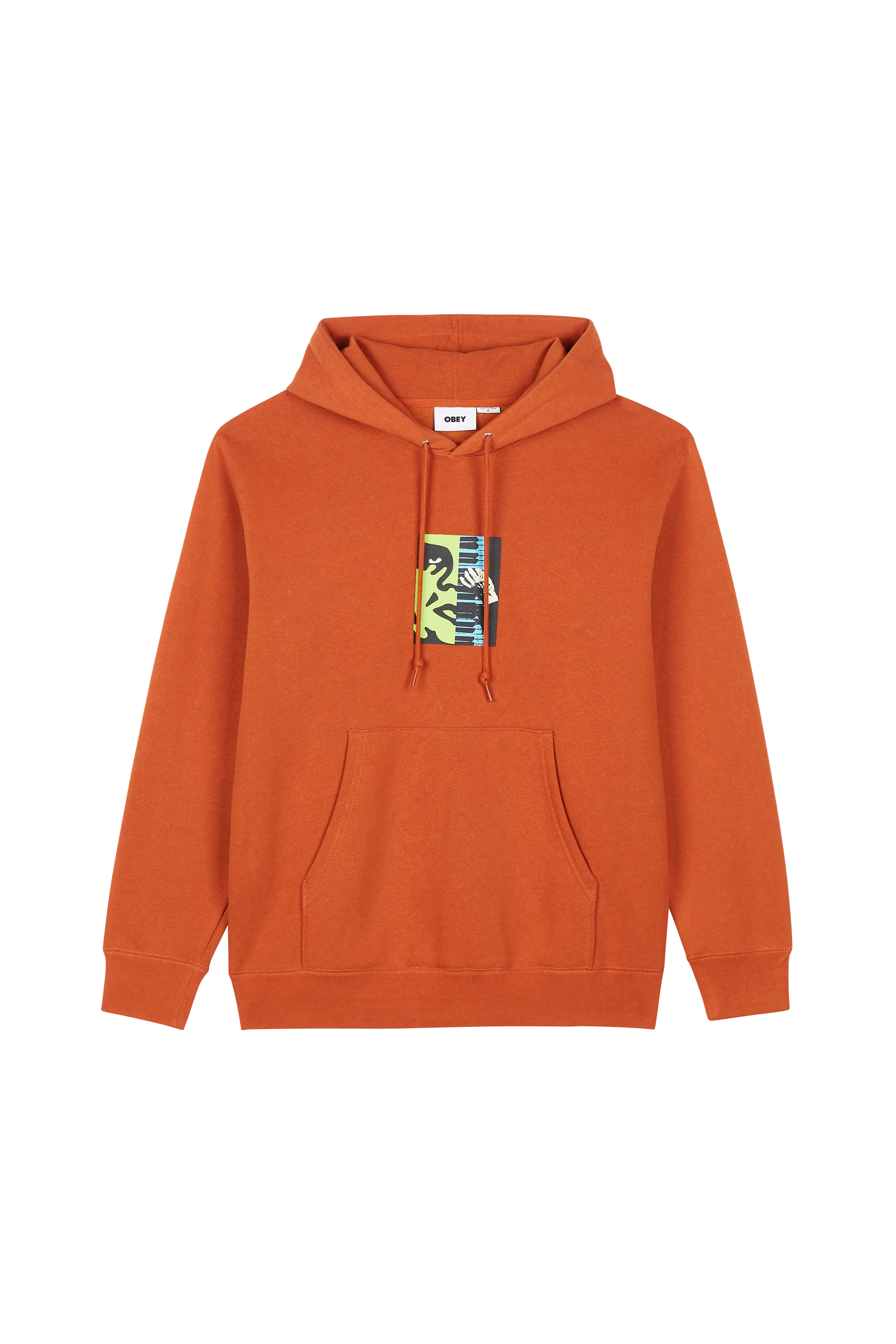 OBEY Hoodie  PIANO MAN Orange