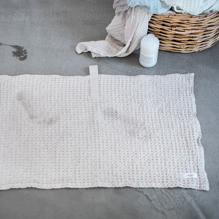 The Organic Company - Big Waffle Badematte, 55 x 80 cm, dusty lavender