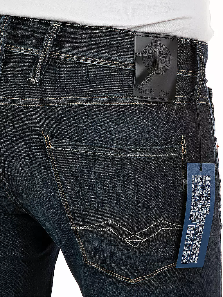 REPLAY Jeans Slim Fit Ambass Hyperflex Reused schwarz