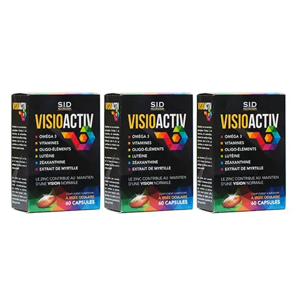 Trio Vision Parfaite VISIOACTIV 60 cápsulas x3 - curso de 3 meses