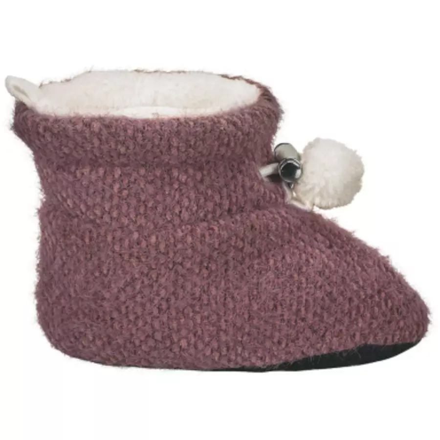 Sterntaler Babyschuh Bommel pink