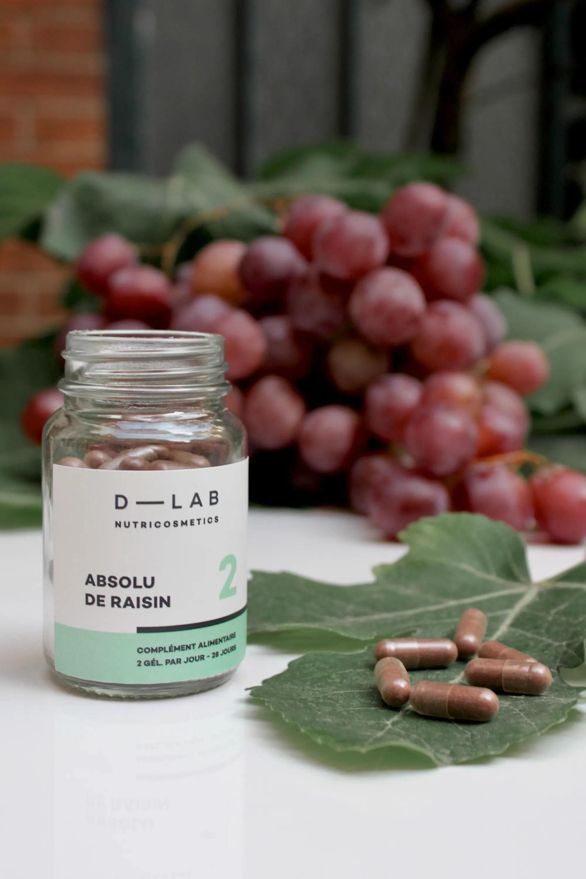 D-LAB Nutricosmetics Complément alimentaire premières rides Absolu de raisin-60 ml