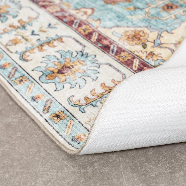 Vintage buitenkleed - Santo Medaillon Lichtblauw