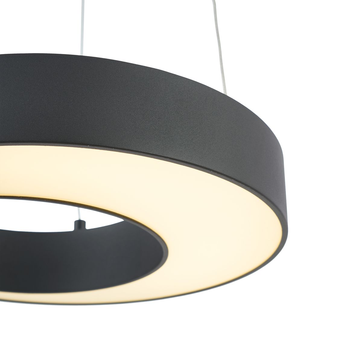 Moderne hanglamp zwart 50cm incl. LED 3-staps dimbaar - Organici