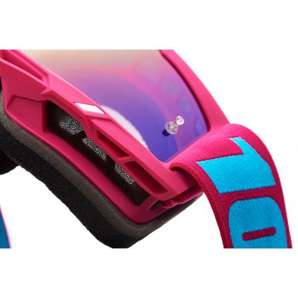 Masque cross 100% ACCURI 2 - EXCELSIOR - IRIDIUM BLUE 2023 - Rouge / Bleu