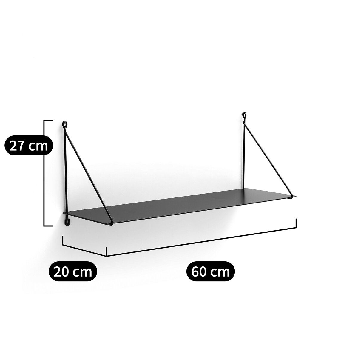 AM.PM<br>Suporte de parede em aço, C60 cm, Spirollo