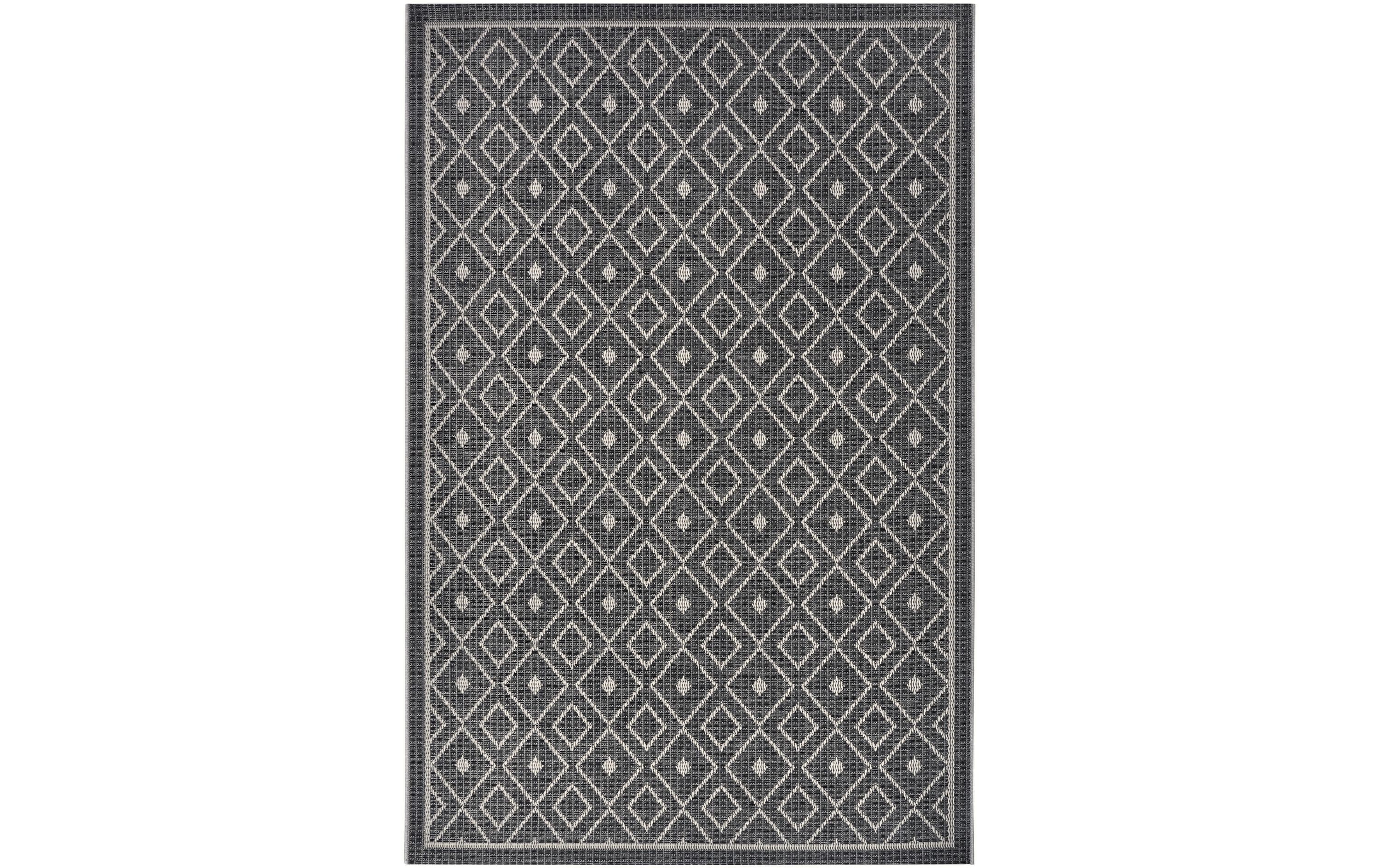 Teppich Lahal 155 cm x 235 cm, Beige/GrauIn- & Outdoor Teppich