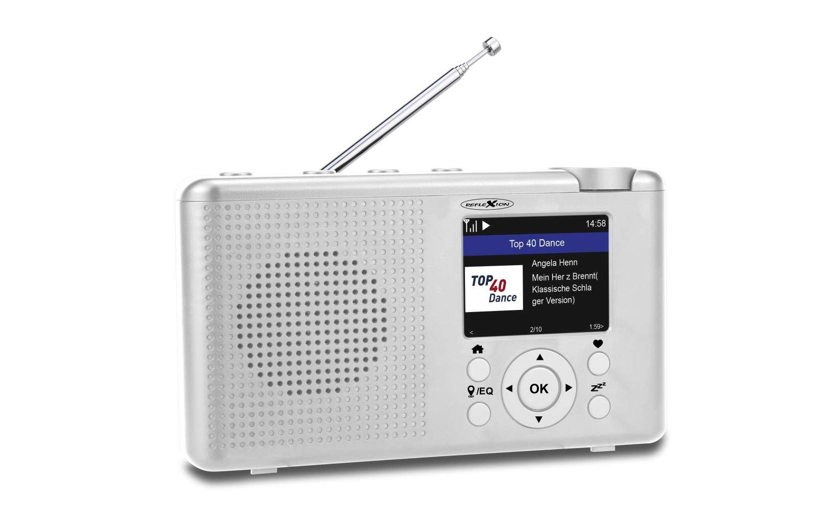 Reflexion TRA23I tragbares Internet / DAB / UKW - Radio grau