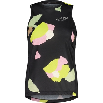 Maloja ParrossazM. Top Multifunktionsshirt Kurz Deep Black Fieldflower Damen