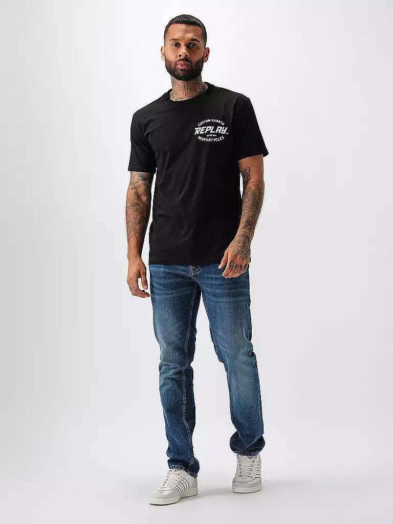 REPLAY T-Shirt schwarz
