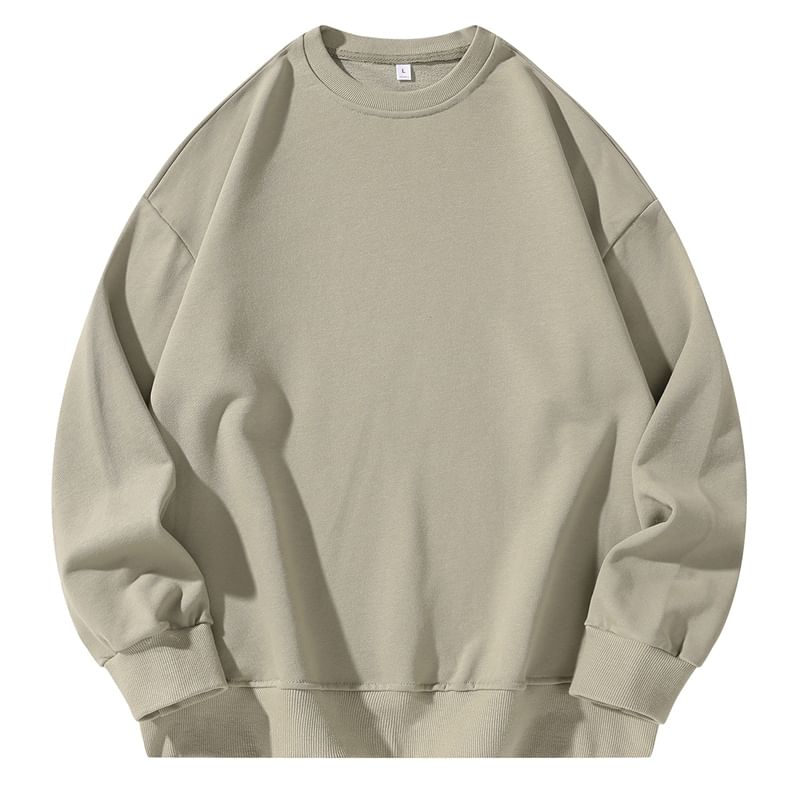 Fireon - Sweatshirt met ronde hals en effen kleur