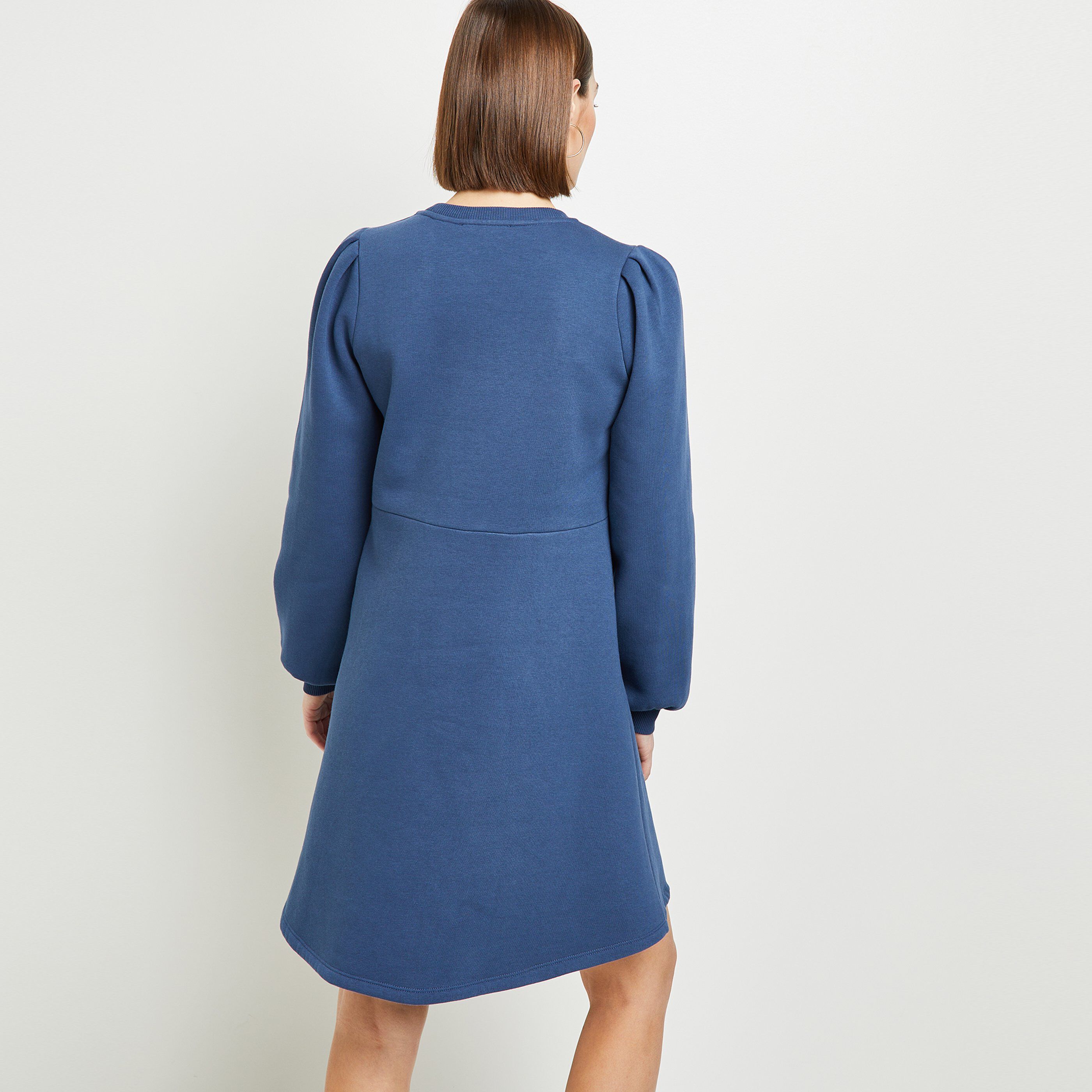 Robe manches bouffantes femme - MARINE