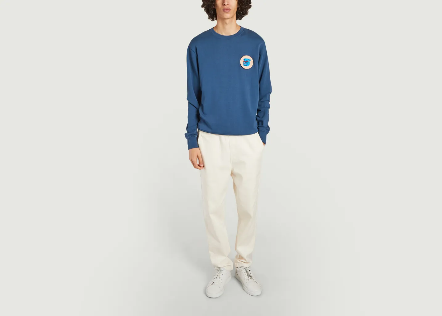 Sweatshirt Scratchy avec lots de 3 patchs brodés à scratcher Olow