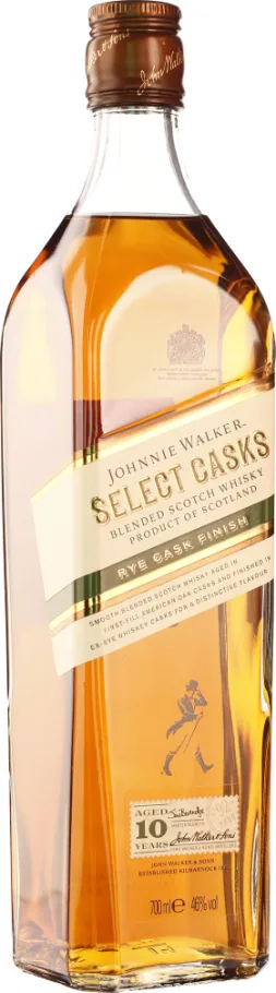 JOHNNIE WALKER 10 YEARS SELECT CASKS RYE CASK FINISH 70CL